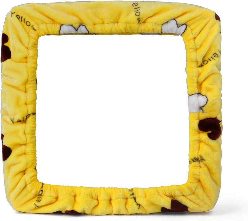 ICZW Gripper Strip Frame Cover Rug Hooking Frame Cover Flannel for 19.6" x 19.6" Frame (Yellow) - Image 2